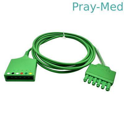 सिंगल पिन ECG एक्सटेंशन केबल कम्पैटिबल ड्रेजर MS16256 हरा- 2m