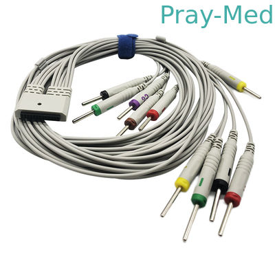 MECG-300 MECG-200 के लिए Medex 10leads ECG EKG होल्टर केबल 26 पिन DIN 3.0