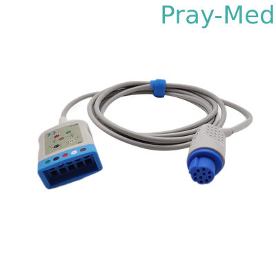 Datex Ohmeda कार्डियोकैप ईसीजी रोगी केबल के साथ Grabber स्नैप एंड Cb-72395r