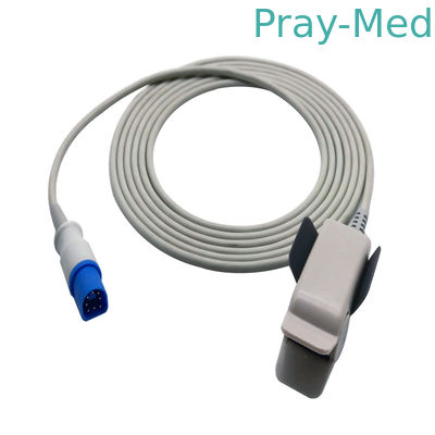 पुनः प्रयोज्य Spo2 सेंसर PH 8 पिन M1196A USA TE चिप के साथ संगत