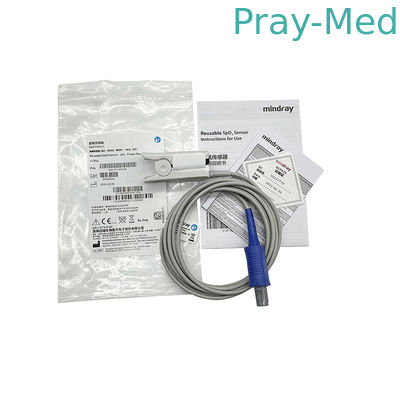 माइंड्रे 512FLL पुनः प्रयोज्य SpO2 सेंसर 6Pin वयस्क फिंगर क्लिप 040-001403-00