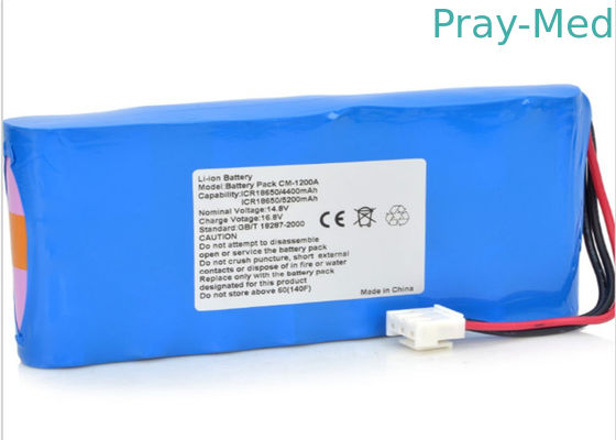 ली आयन / लिथियम मेडिकल उपकरण बैटरियों 4.4v 5200mah Rechargeable प्रकार