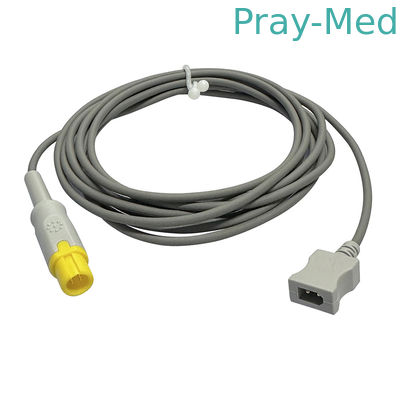 मेडिकल तापमान सेंसर एक्सटेंशन केबल्स के लिए Comen गोल 2pin पीला