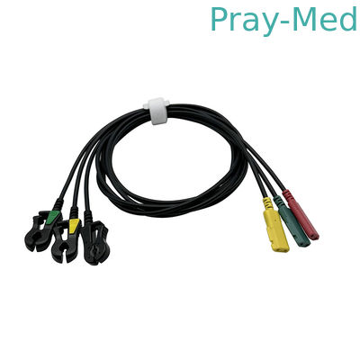 IVY 3 LEAD RT लीड वायर्स 590484 मॉडल 3000 3150 के लिए 2-पिन कनेक्टर ब्लैक