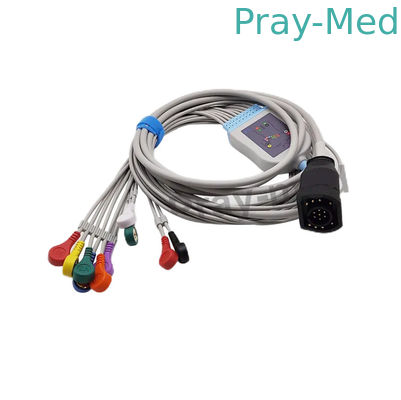 एम या ई श्रृंखला 8000-1007-01 8000-1006-02 के लिए Zoll संगत प्रत्यक्ष-कनेक्ट ईसीजी ईसीजी केबल