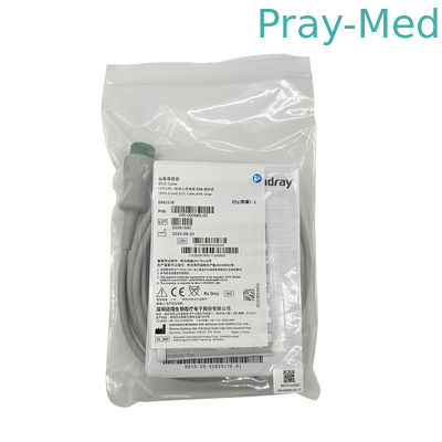 Mindray 12Pin 3-लीड ईसीजी केबल AHA स्नैप EA6231B 040-000965-00