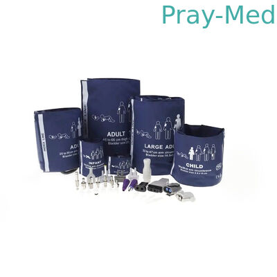 विश्वसनीय अपरिवर्तनीय गैर इनवेसिव ब्लड प्रेशर कफ मूत्राशय के साथ 20cm लंबी ट्यूब