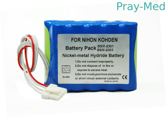 निहॉन कोहेन BSM2301 / BSM2301K / BSM2303C के लिए 12v 3800mAh मेडिकल रिचार्जेबल बैटरी