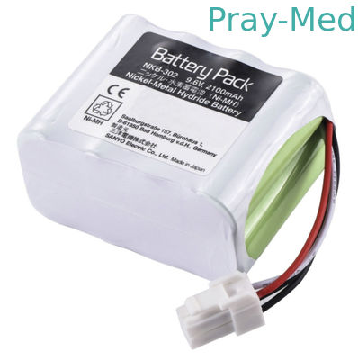 NKB-302 X064 OPV-1500 OPV-1500K के लिए 2100mAh 9.6v निहोन कोहेन बैटरी व्हाइट