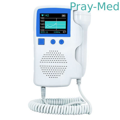 क्लिनिक के लिए ABS DC3.7V 3MHz भ्रूण डॉपलर दिल की धड़कन डिटेक्टर