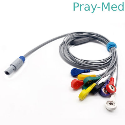 OEM ODM बायोमेडिकल 10 लीड्स 14 पिन ईसीजी केबल संगत BI9000 AHA IEC