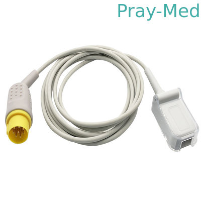 MEK Spo2 एक्सटेंशन केबल डेटास्कोप Spo2 एडेप्टर केबल 8pin कनेक्टर 2.4m